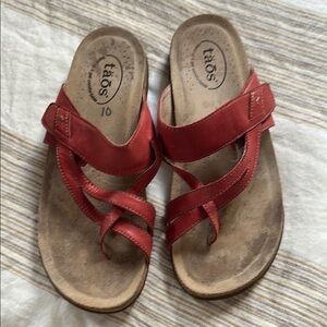 Taos Footwear Red Women's Sandals
